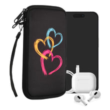 Carica l'immagine nel visualizzatore di Gallery, kwmobile Custodia in neoprene con zip per smartphone XL - 6,7/6,8" - Astuccio portacellulare a sacchetto con cerniera - 