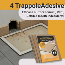 Carica l'immagine nel visualizzatore di Gallery, PROXINOVA Trappola per Topi per Casa con Colla Extra Forte - 4 Tavolette Adesive ad Alta Tenuta con Aroma Alimentare - M