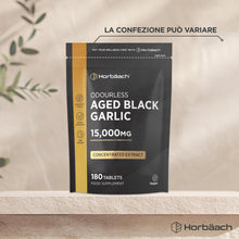 Carica l'immagine nel visualizzatore di Gallery, Aglio Nero Fermentato 15000mg - 180 Compresse Vegane