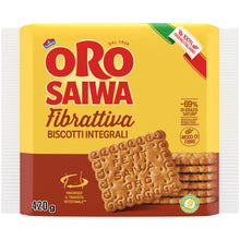 Carica l'immagine nel visualizzatore di Gallery, Oro Saiwa Fibrattiva, Biscotti Integrali con 15% di Fibre, 100% Grano Italiano, Consigliato per la Regolarità Intestinal