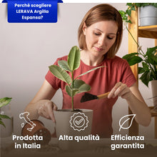 Carica l'immagine nel visualizzatore di Gallery, LERAVA® Argilla Espansa per Piante in Vaso (1L) - Drenante Leggero e Resistente - Argilla per Piante a PH Neutro - Subst