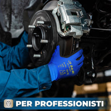 Carica l'immagine nel visualizzatore di Gallery, S&amp;R-12 Paia Guanti da Lavoro protettivi in fibra di nylon con rivestimento in poliuretano, blu, Misura L/9