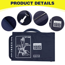Carica l'immagine nel visualizzatore di Gallery, Misuratore da Braccio Pressione Sanguigna 22-52 cm con Connettore, Portatile Bracciale Misuratore Pressione per Adulti A