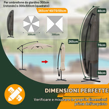 Carica l'immagine nel visualizzatore di Gallery, Enzeno Coperture per ombrelloni da giardino,Custodia protettiva per ombrellone con asta,impermeabile,per ombrellone Gran