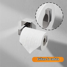 Carica l'immagine nel visualizzatore di Gallery, HITSLAM Porta Carta Igienica Acciaio Lucido In Acciaio Inox 304 - Portarotolo Carta Igienica da Parete, Montaggio a Viti