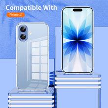 Carica l'immagine nel visualizzatore di Gallery, Phoona Cover per iPhone 17 Custodia con 2 Pezzi Pellicola Vetro Temperato,Ultra Sottile Trasparente Silicone Protettiva 