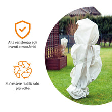 Carica l'immagine nel visualizzatore di Gallery, GebEarth® | Tessuto Non Tessuto per Piante, Copri Piante Inverno, Cappuccio TNT Antigelo 17 gr/m² 【1 x 1,6 m - 3 Cappucc