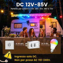 Carica l'immagine nel visualizzatore di Gallery, Lampadine LED 12V E27 6W Bianco Freddo 6000K+RGB, 2 pezzi