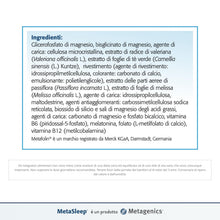 Carica l'immagine nel visualizzatore di Gallery, Metagenics MetaSleep - Con Melatonina e Magnesio - 30 Compresse