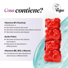 Carica l'immagine nel visualizzatore di Gallery, Vitamina B12 Bambini | 30 Gommose | Complesso di Vitamina B | Novomins