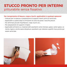 Carica l'immagine nel visualizzatore di Gallery, Alto Standard – Stucco pronto all’uso di qualità superiore per pareti e soffitti – Finitura fine, bianco brillante, pitt