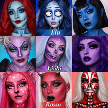 Carica l'immagine nel visualizzatore di Gallery, UCANBE Palette Trucco Halloween Viso e Corpo, 20 Colori a Base Oleosa