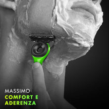 Carica l'immagine nel visualizzatore di Gallery, Gillette Labs Rasoio Barba Manuale, 2 Lamette Gillette da Barba di Ricambio, Base Magnetica e Barra Integrata Elimina Im