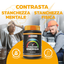 Carica l'immagine nel visualizzatore di Gallery, FUNZIONE ENERGIA, Integratore Stanchezza, 60 Cps, Made in Italy