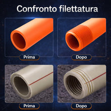 Carica l'immagine nel visualizzatore di Gallery, Topolenashop 2 Pezzi Filettatore PPR per Tubi Idraulici 1/2 e 3/4 Pollice – Attrezzo in Metallo per Filettatura Interna 