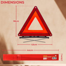 Carica l'immagine nel visualizzatore di Gallery, GADLANE Triangolo Auto Omologato ECE Riflessivo Pieghevole con Custodia Sicurezza Stradale Avvertimento Confezione da 2