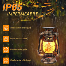 Carica l'immagine nel visualizzatore di Gallery, Weinsamkeit Lanterne Solari da Esterno, 2 Pezzi Lampade da Campeggio LED Vintage, Impermeabile Appendere Lampade con Eff