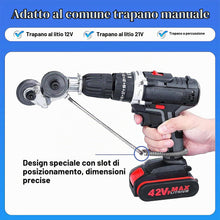 Carica l'immagine nel visualizzatore di Gallery, Forbici elettriche per piastre metalliche - Attacco per trapano a morsetto, cesoie per trapano senza fili, testa di tagl