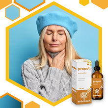 Carica l'immagine nel visualizzatore di Gallery, ERBOTECH Propoli (propolis) con Contagocce 30 ml, Tintura Madre, estratto puro al 100%, rimedio naturale per mal di gola