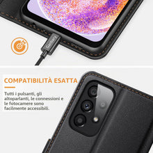 Carica l'immagine nel visualizzatore di Gallery, Ganbary Cover Compatibile con Samsung Galaxy A23 5G, Premium Pelle PU Flip Libro Custodia per Samsung Galaxy A23 5G [Pro