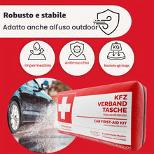 Carica l'immagine nel visualizzatore di Gallery, Set di pronto soccorso a norma auto 2026 DIN 13164:2022, borsa per