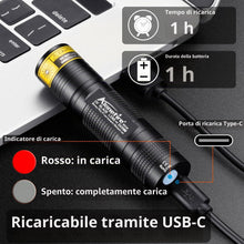 Carica l'immagine nel visualizzatore di Gallery, Alonefire SV110 Torcia UV LED Piccolo Professionale 365nm USB C Ricaricabile Mini Lampada Ultravioletti per Resina, Pesc