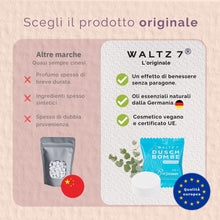 Carica l'immagine nel visualizzatore di Gallery, WALTZ 7 Bombe da Doccia Originali, 6 Pezzi con 6 Fragranze, Qualità dall'Europa, Pastiglie da Dcocia agli Oli Essenziali