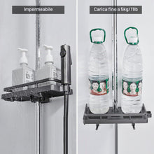 Carica l'immagine nel visualizzatore di Gallery, DUFU Mensola Doccia da Appendere Senza Forare Portaoggetti Doccia Bagno Rimovibile in ABS con Fibbia di Soffione Doccia 