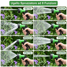 Carica l'immagine nel visualizzatore di Gallery, Tubo Giardino Estensibile 15m (50FT), Tubo Irrigazione Espandibile Flessibile Anti Attorcigliamento con Pistola Spruzzo 