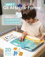 Carica l'immagine nel visualizzatore di Gallery, mycustomy 6 Libri Stickers Bambini Attacca Stacca, 120 Adesivi Riusabili
