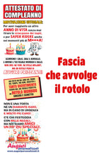 Carica l'immagine nel visualizzatore di Gallery, Bombo Carta igienica 50 anni uomo donna, idee originali e divertenti