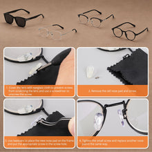 Carica l'immagine nel visualizzatore di Gallery, JOREST Kit di riparazione per occhiali, set di attrezzi per la riparazione di occhiali da sole e da vista comprensivo di