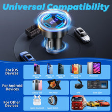 Carica l'immagine nel visualizzatore di Gallery, 4-Porte Accendisigari USB C, 50W QC3.0 &amp; PD Caricatore Auto Presa USB Auto Veloce Carica Batteria per Auto Cellulare Acc