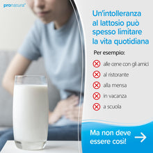 Carica l'immagine nel visualizzatore di Gallery, Pro Natura® Lactrase 6000 FCC, 60 compresse di lattasi per l'intolleranza al lattosio, per gustare senza problemi latte 