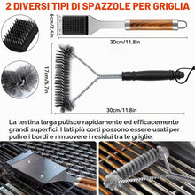 Carica l'immagine nel visualizzatore di Gallery, Set Barbecue 34 Pezzi, Utensili da Barbecue in Acciaio Inox, Accessori da Grill, con Borsa di Archiviazione e Tappetini,