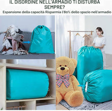 Carica l'immagine nel visualizzatore di Gallery, AiQInu Grandi Sacchi da Biancheria Coulisse Sacco della Biancheria Pieghevole Borsa della Lavanderia, 70 x 115 cm,2 pz