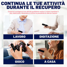 Carica l'immagine nel visualizzatore di Gallery, Tutore Dito a Scatto Ideato da Medici – Stecca per Dito Medio, Anulare, Indice e Mignolo – Supporto Imbottito per Raddri
