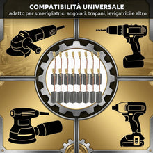 Carica l'immagine nel visualizzatore di Gallery, 20 Pezzi Spazzole di Carbone 5x8x15mm, Carboncini per Motore Elettrico, Compatibili con Smerigliatrice Angolare, Trapano