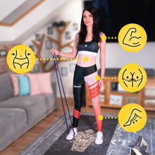 Carica l'immagine nel visualizzatore di Gallery, SENSEI Set Elastici Fitness per Allenamento e Trazioni – Bande Elastiche Palestra in Lattice Naturale Antistrappo – Con 