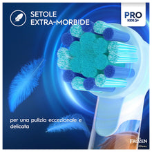 Carica l'immagine nel visualizzatore di Gallery, Oral-B Spazzolino Elettrico Ricaricabile Pro Kids Frozen, 1 Testina, per Bambini da 3 Anni in Su, 1 Spazzolino
