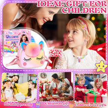 Carica l'immagine nel visualizzatore di Gallery, ZLPBAO 20pc Unicorno Bambina Regalo, Regalo Bambina 3 4 5 6 Anni Unicorno Regalo Borsetta Set per Capelli Mollette Ragazze Arcobaleno Collana Bracciale Anello Orecchino Travestimenti e Giochi di Ruolo