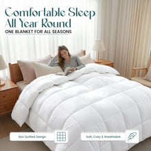 Carica l'immagine nel visualizzatore di Gallery, Piumino Caldo Utopia Bedding per Letto Singolo, 135x200 cm, Bianco
