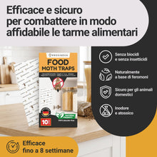 Carica l'immagine nel visualizzatore di Gallery, Proxinova Antitarme Alimentari con 10 Trappole Adesive per Farfalline Dispensa -Trappole Feromoni Farfalline per Monitor
