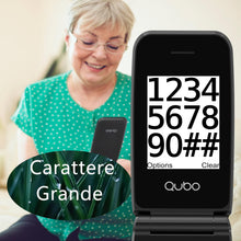 Carica l'immagine nel visualizzatore di Gallery, Qubo GSM Telefono Cellulare per Anziani,Flip Telefoni Cellulari Tasti Grandi,Volume alto,Funzione SOS,2.4",Contatti con 