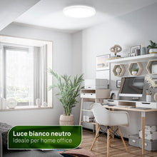 Carica l'immagine nel visualizzatore di Gallery, BRILONER - Lampada soffitto LED, CEE A sorgente luminosa, 11,4 W 2400 lm, design ultrasottile, luce indiretta, pannello 