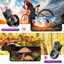 Carica l'immagine nel visualizzatore di Gallery, Obiettivo per smartphone universali, 2 in 1 Obiettivo per cellulare, Macro 12,5x, Grandangolare 0,45x, Obiettivi macro,p