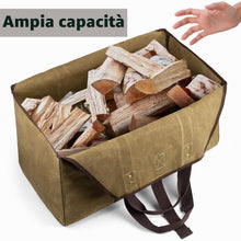 Carica l'immagine nel visualizzatore di Gallery, BONTHEE - Borsa per portare la legna da ardere, impermeabile, extra large
