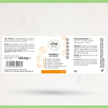 Carica l'immagine nel visualizzatore di Gallery, CYB Vitamina C 500 mg alto dosaggio con rosa canina, 180 capsule
