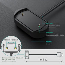 Carica l'immagine nel visualizzatore di Gallery, TUSITA Caricatore Compatible con Amazfit GTR 4, GTR 3, GTR 3 Pro, GTS 3, GTS 4, T-Rex 2 - USB Caricabatterie 2 Pins 18.5