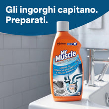 Carica l'immagine nel visualizzatore di Gallery, Mr Muscle Sciogli Capelli, Disgorgante Professionale Forte, 3 Pezzi x 500ml